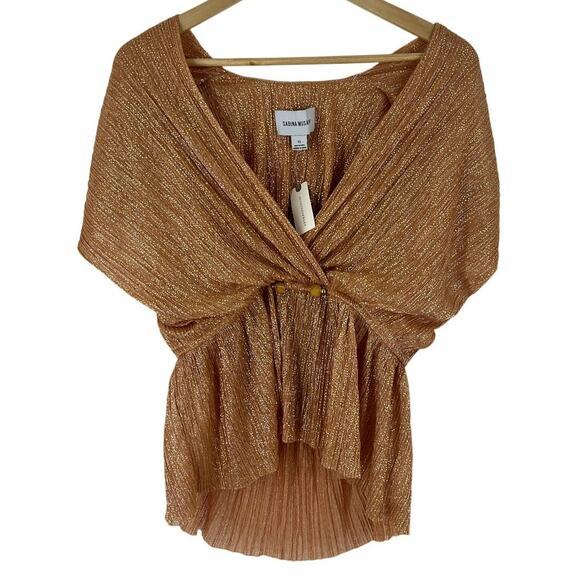 Sabina Musayev Tops - Lauren Ralph Lauren Women's Gold Top